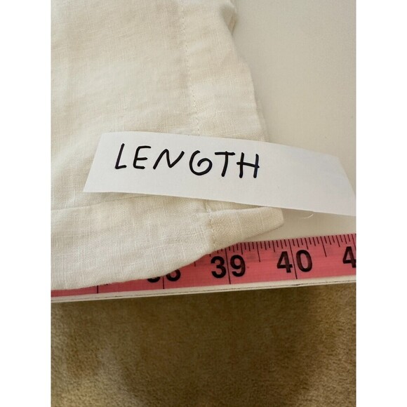 Ellen Tracy Womans Pull On 100% Linen Trousers Size XL Beachy Vacay Travel Boho - Picture 7 of 13